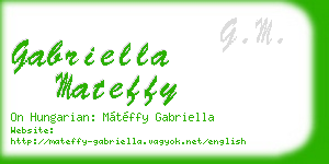 gabriella mateffy business card